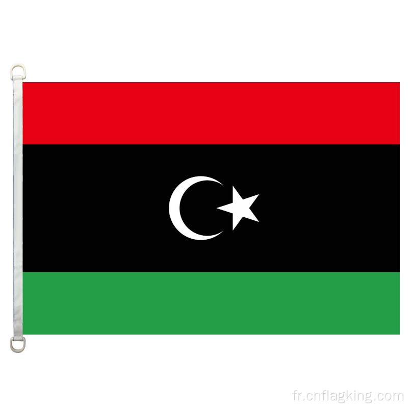 Drapeau national Libye 100% polyester 90*150cm