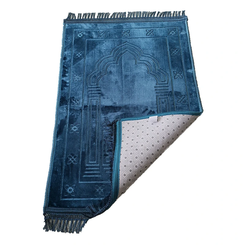 80X120cm Islamic Muslim Quilting Prayer Mat Foldable Thick Prayer Rug
