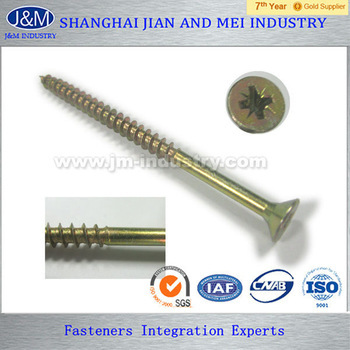 zinc plated steel chipboard screws