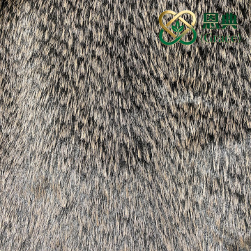 Yellow & Black Faux Fur Fabric