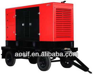 AC375 AOSIF genset 275kw movable, 300kw movable generator, trailer type generator