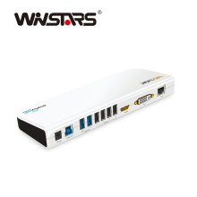 USB 3.0 Universal Dual Display Docking Station Support HDMI/DVI/ VGA