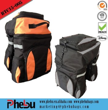 Three-in-one Travel bicycle saddle backpack bag