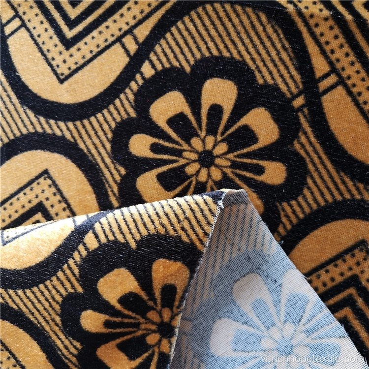 100% Polyester Sợi ngang vải dệt kim Châu Phi