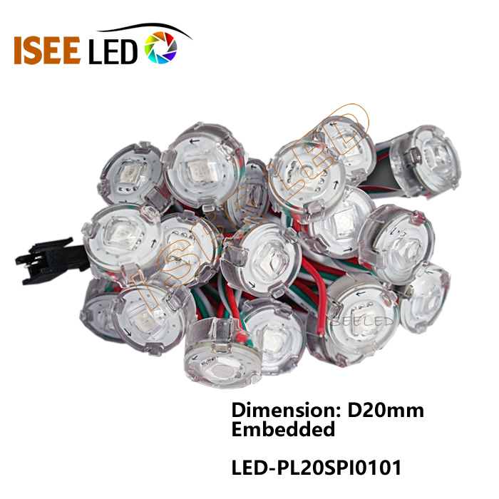 20 mm LED matricos vaizdo sienos lemputė