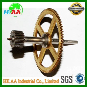 High precision clock gears, wall clock brass gears, chime 3rd wheel gears