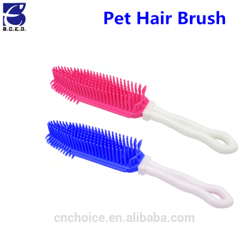Wholesale TPR pet hair remover brush rubber dog brush