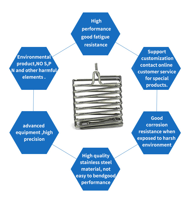 customized stainless steel battery spring  contact springs