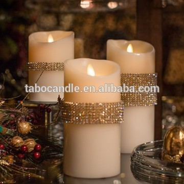 decorative candles for wedding/moving wick led candles