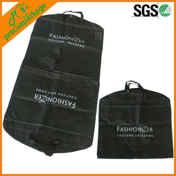 promotional recycled fashion foldable black suit cover bags