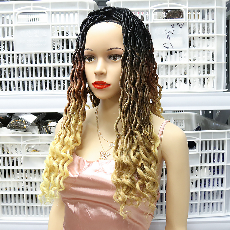 Julianna Gypsy Locs 24 Strands 14 18 24 Inches Locks 10 Pouces  One Colours 3 Tone Straight Wavy Goddess Gypsy Faux Locs Hair