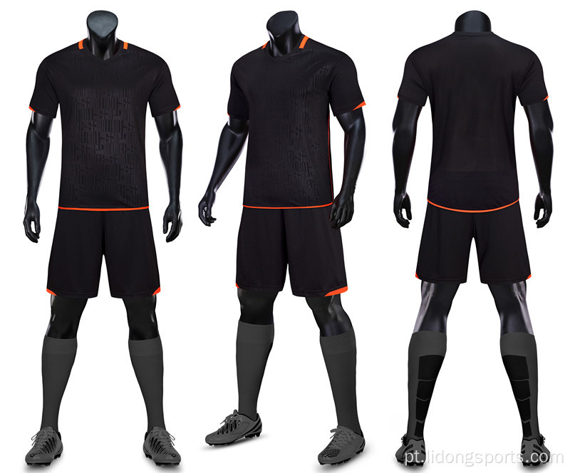Venda quente Respirável uniforme de futebol conjunto uniforme de futebol feitos sob encomenda de futebol de futebol personalizar a equipe de nome