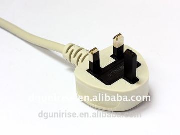 UK 3 Pin Fused Plug Power Cord