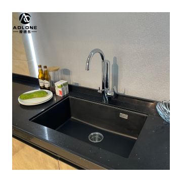 Black Quartz Sink Single Bowl Kitchen Sink with Tap