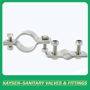 Sanitary pipe holder round