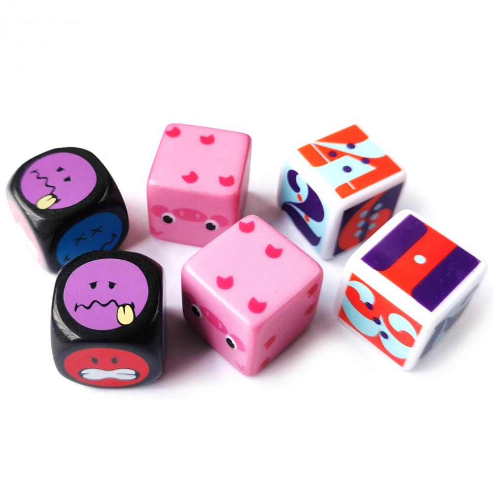 Dice d&#39;impression UV, CMYK Full Color Printing pleine taille