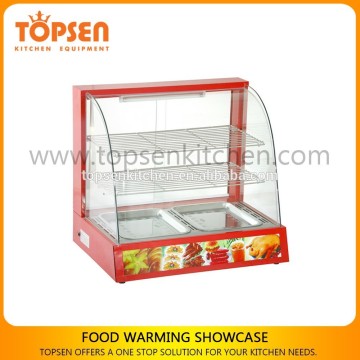 Electric Food Warmer Showcase /Hot Food Showcase/Curved Food Warmer Showcase