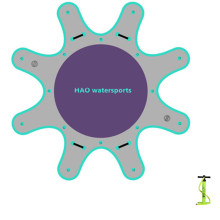 Watersports Drop Stitch Inflatable Floating Dock Yoga Mat for Sale