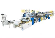 Liquid aseptic packaging extrusion laminating machine