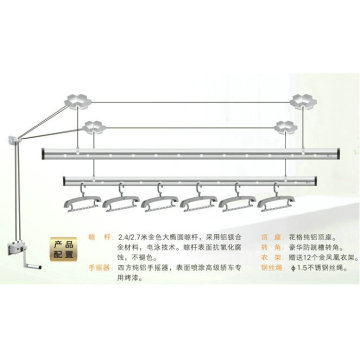 Ceiling-Mounted Lifting Clothes Drying Rack