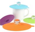 Couvercles anti-poussière de tasse de silicone de catégorie comestible pour la vente en gros