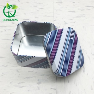 Small rectangular metal tins