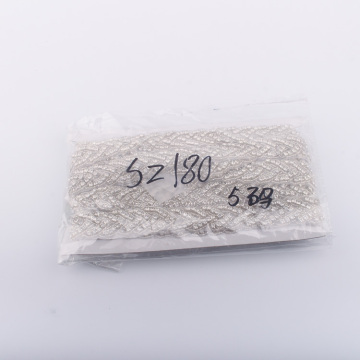 Ethnic Diamond Rhinestone Bead Embroidery Lace Ribbon Trim