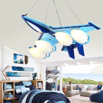 Aircraft Kids Pendant Light Resin For Children