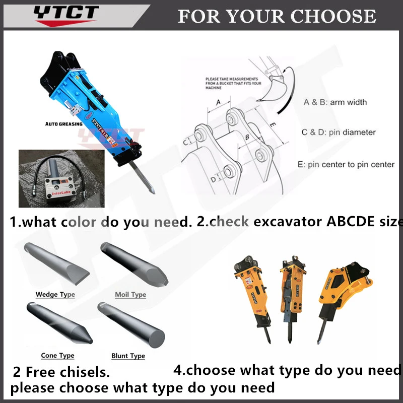 Skid Steer Post Driver Hydraulic Hammer