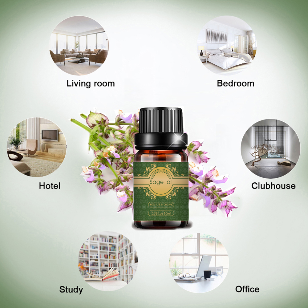 Kuantitas minyak esensial clary sage untuk diffuser pijat