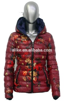 ALIKE short woman jacket nylon printed jacket