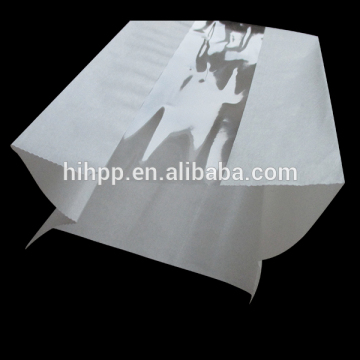 Food Packaging White Paper Bag, Disposable White Paper Food Packaging Bag