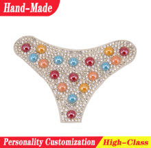 Slipper shoe ornament chenille fabric patches