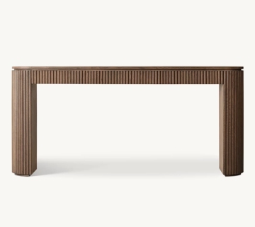 Byron Solid Oak Wooden Console Table - Modern Contemporary Luxury Furniture