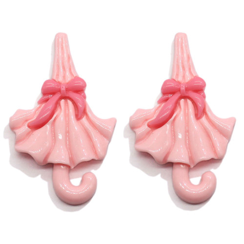 Cabochons della resina di colore rosa kawaii Princess Girl Carriage Telephone Umbrella Baby Bottle Bavaglino Perline Charms Decorazione fai da te