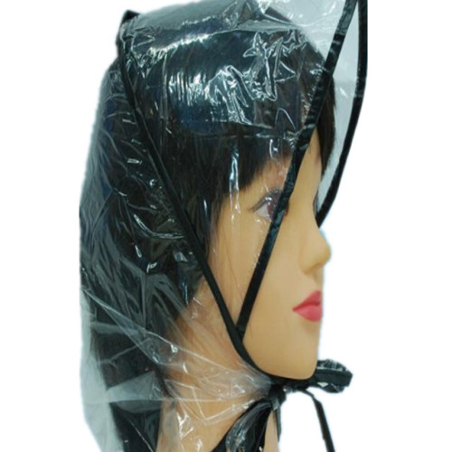 โปรโมชั่นราคาถูกพลาสติกกันน้ำใส PE Rain Bonnet