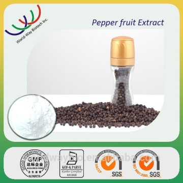 Natural piper nigrum extract,KOSHER FDA HACCP piperine black pepper extract,factory 95% piperine black pepper extract