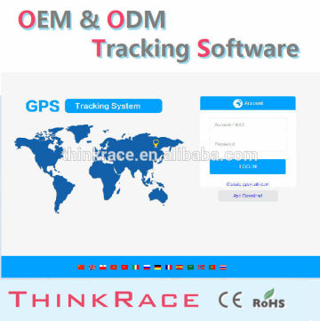 Advance wireless car alarm gps server tracking software /gps tracking system by Thinkrace