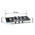 Glass Gas Stove 3 Acoustic Burners