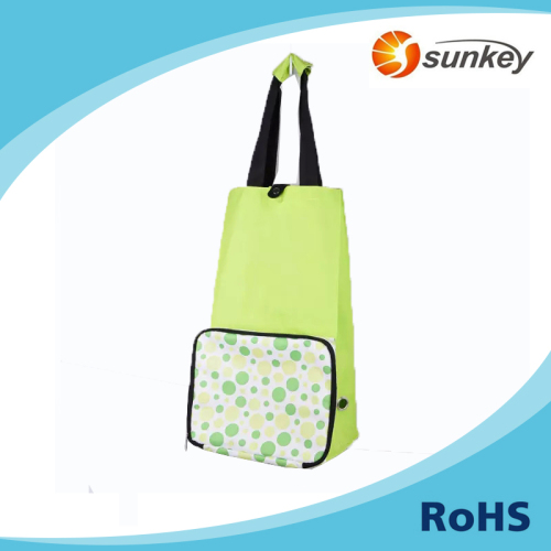 Customized portable shopping bag with wheel