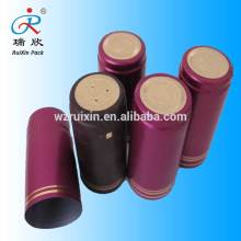 PVC heat shrink wine capsule,metal label