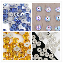 Sew on Rhinestones with Middle Hole
