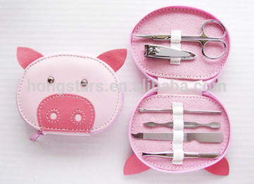 Cute cute pig shape nail beauty kit