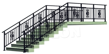 wrought iron stairs railings