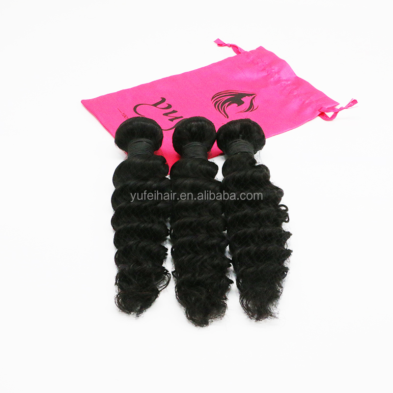 Wholesale Free Part/Middle Part/3Part Bundle Deals 3bundles With Lace Closure Deep Wave bundles