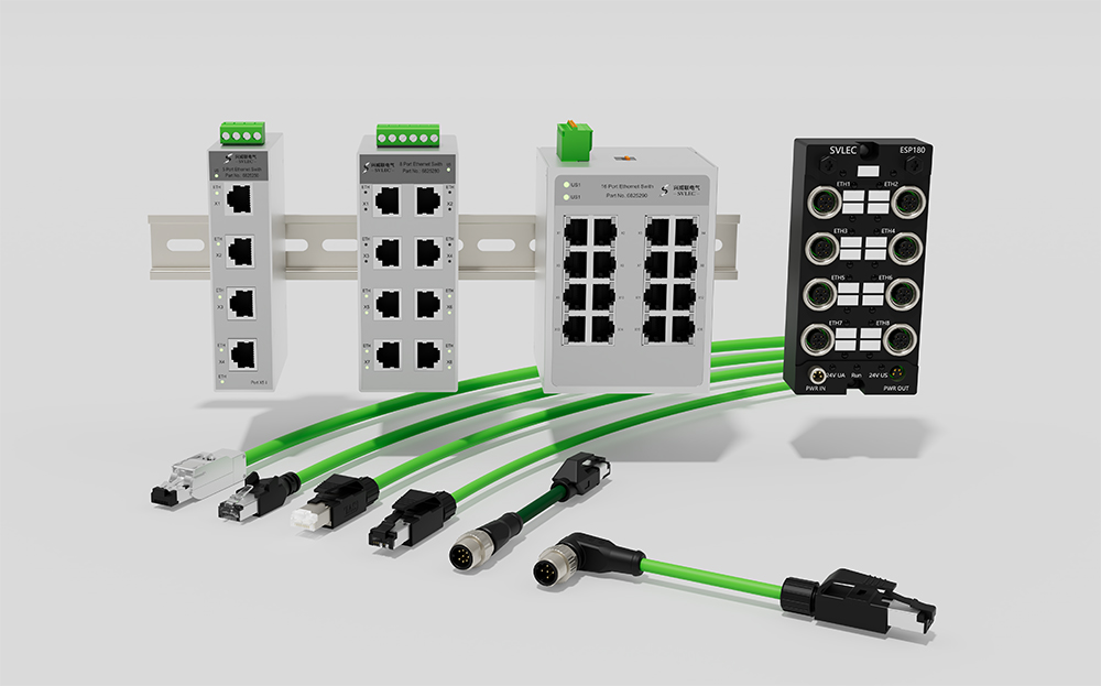Unmanaged Ehternet Switches in the automation industry