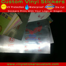 Custom Silver Sticker Paper