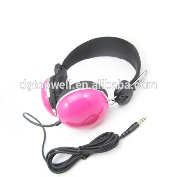 Colorful headband headphone single cable headphone for smartphone