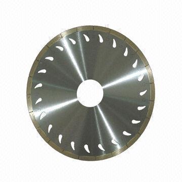 Silver welded cutting blades for marble, noise reduction