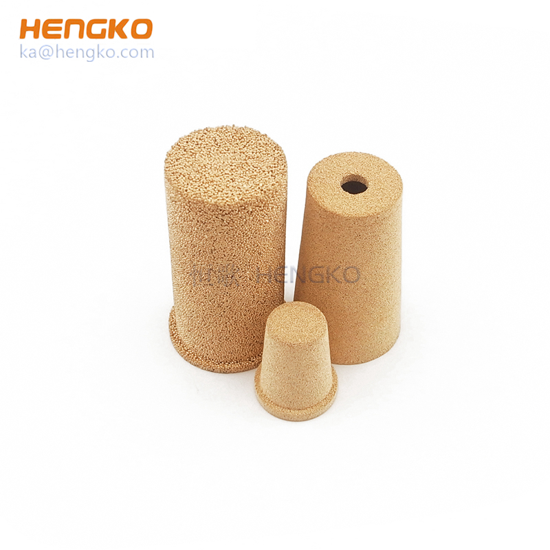 Bronze Stainless steel sintered porous candle filter cartridge for liquid filtering